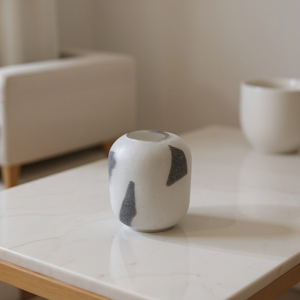 Vase en verre zébré