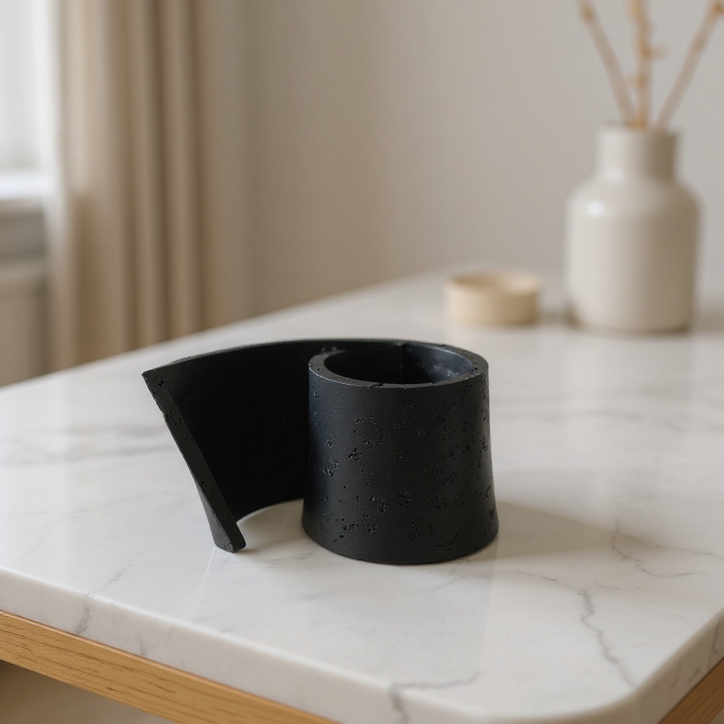 Sculpture en résine - Noire