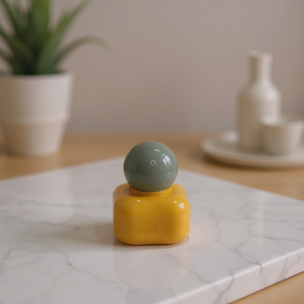 Vase boule petit modèle (Jaune)