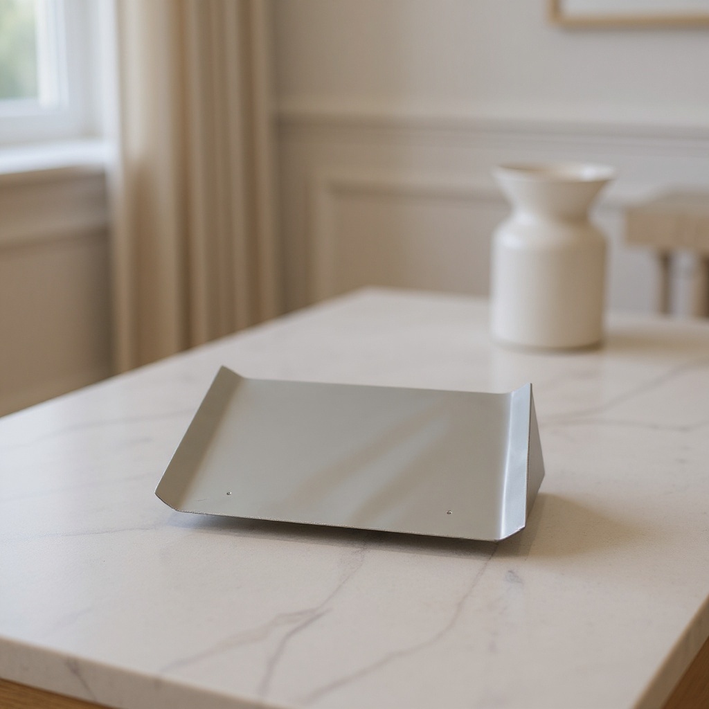 Plateau carré en inox