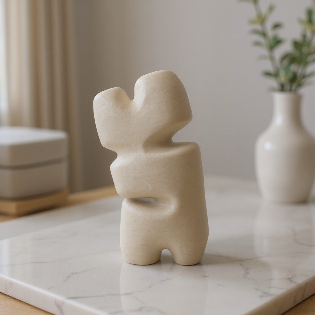 Sculpture blanche - Grande taille