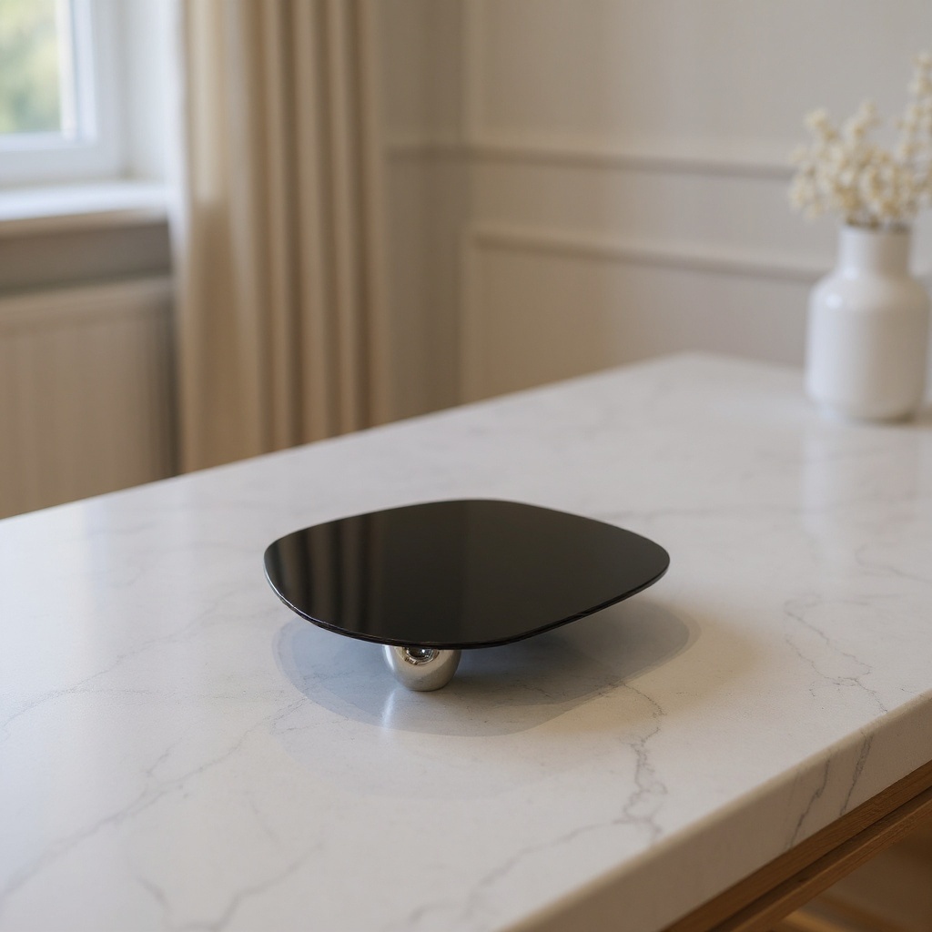 Plateau sur pied en boules - Noir