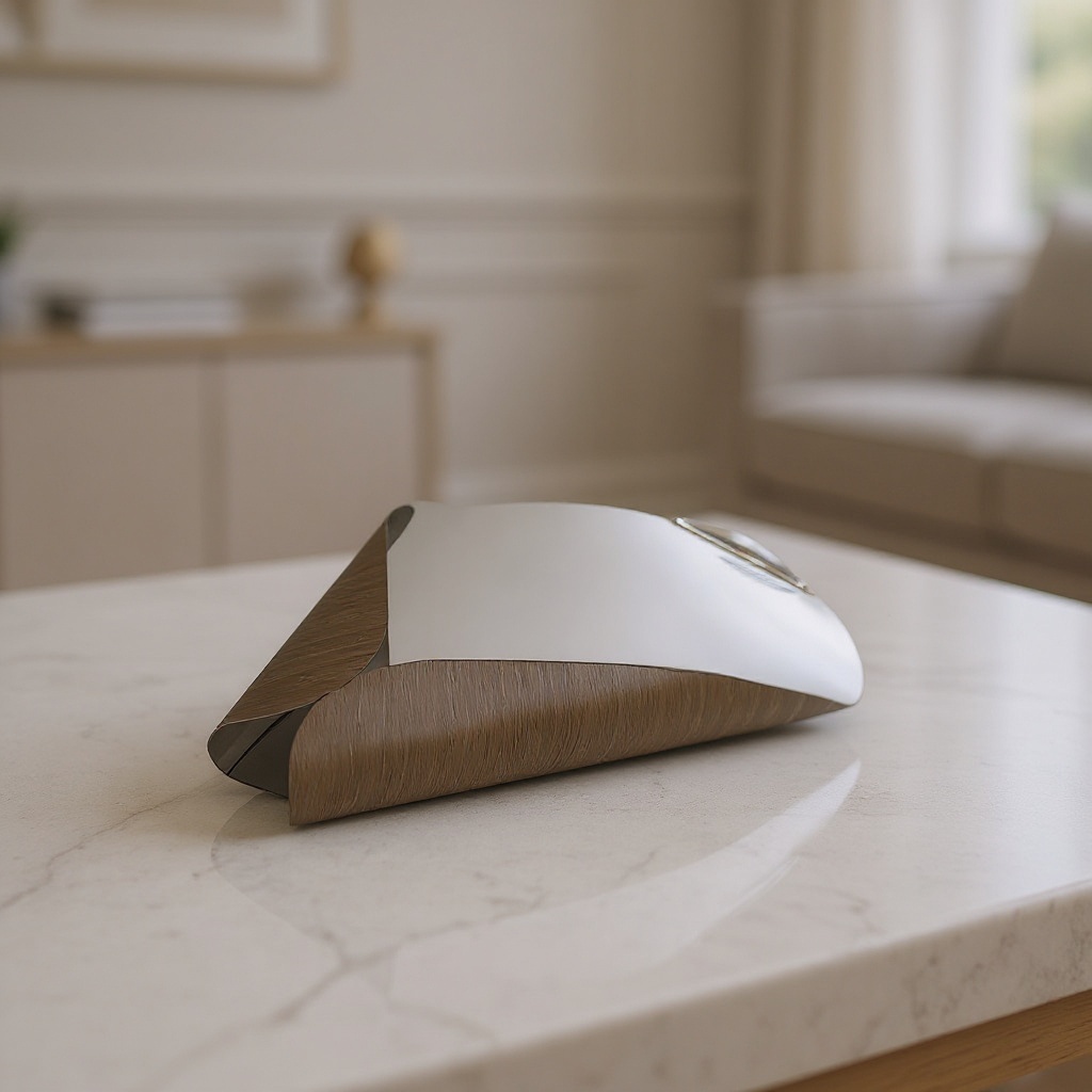 Plateau en inox retroussé