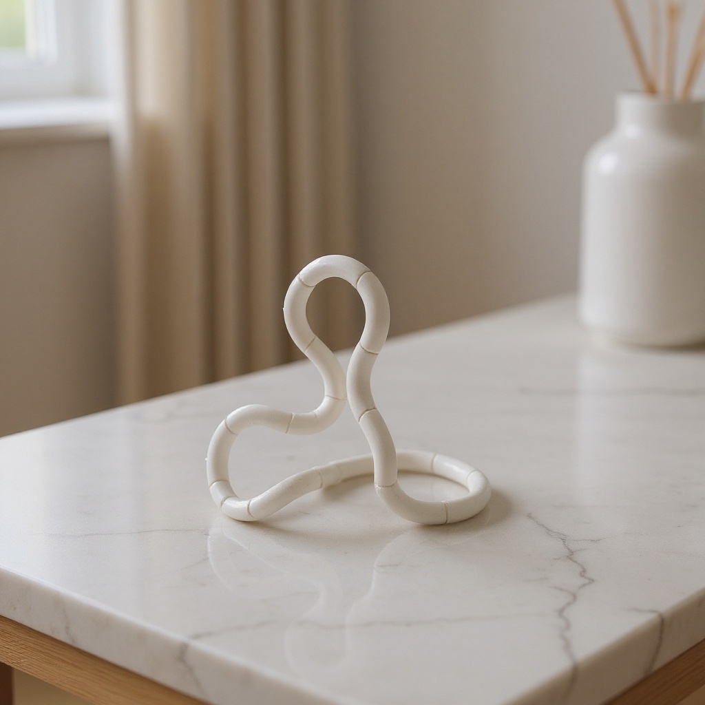 Sculpture en résine - Blanche