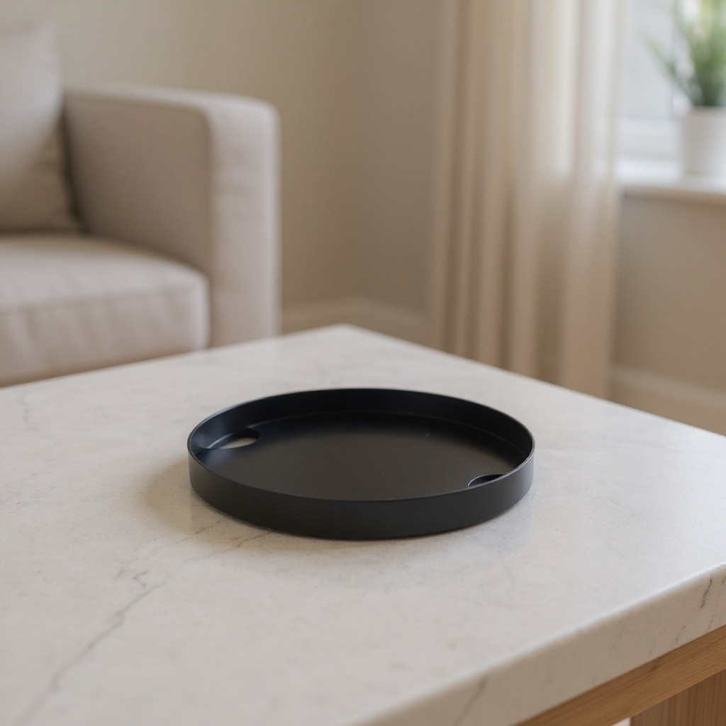 Plateau en métal - Noir