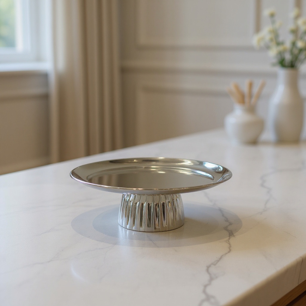 Plateau en inox - Pied strié