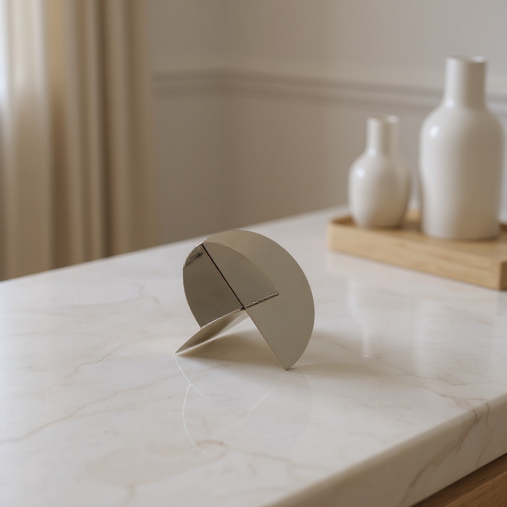 Sculpture en acier inoxydable