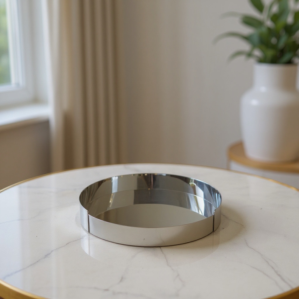 Plateau en inox - Rond