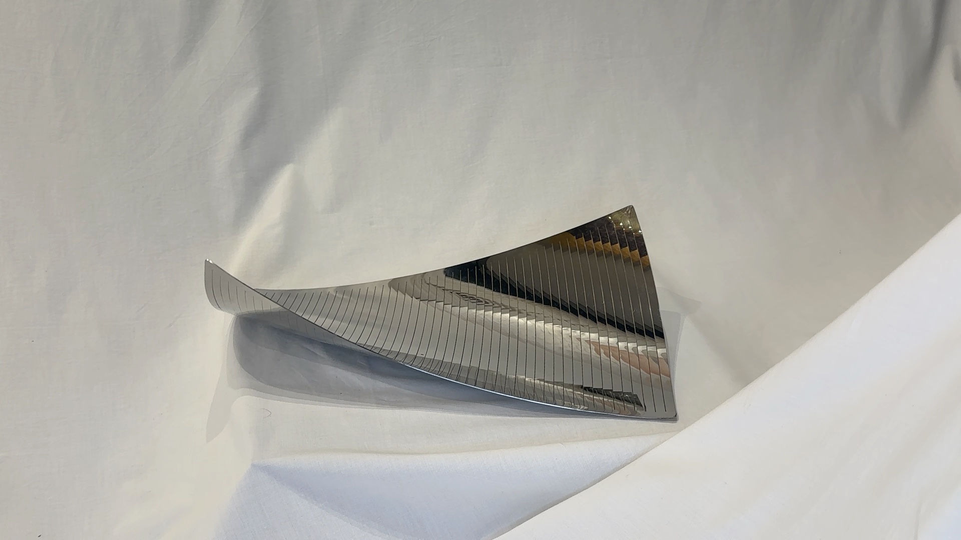 Plateau courbé en inox