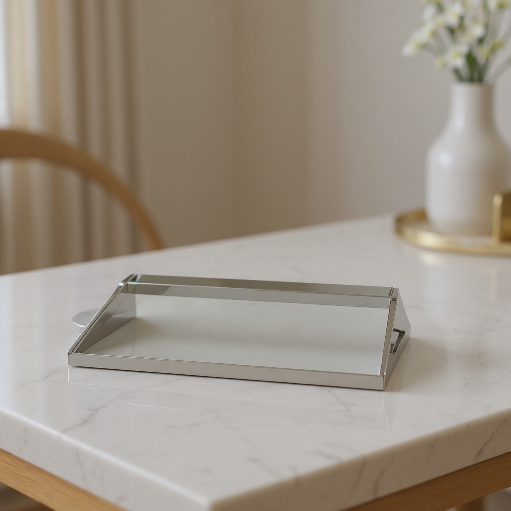 Plateau en inox - Grande taille