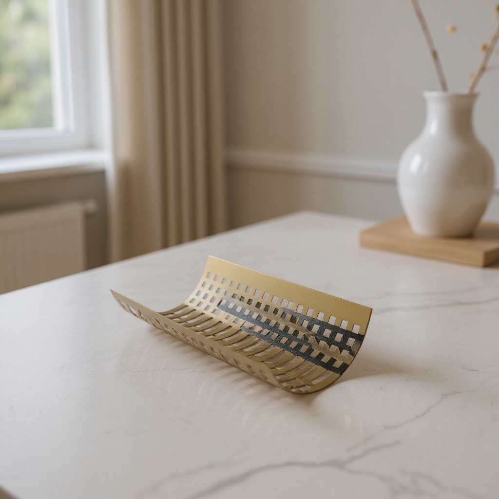 Panier doré en acier inoxydable