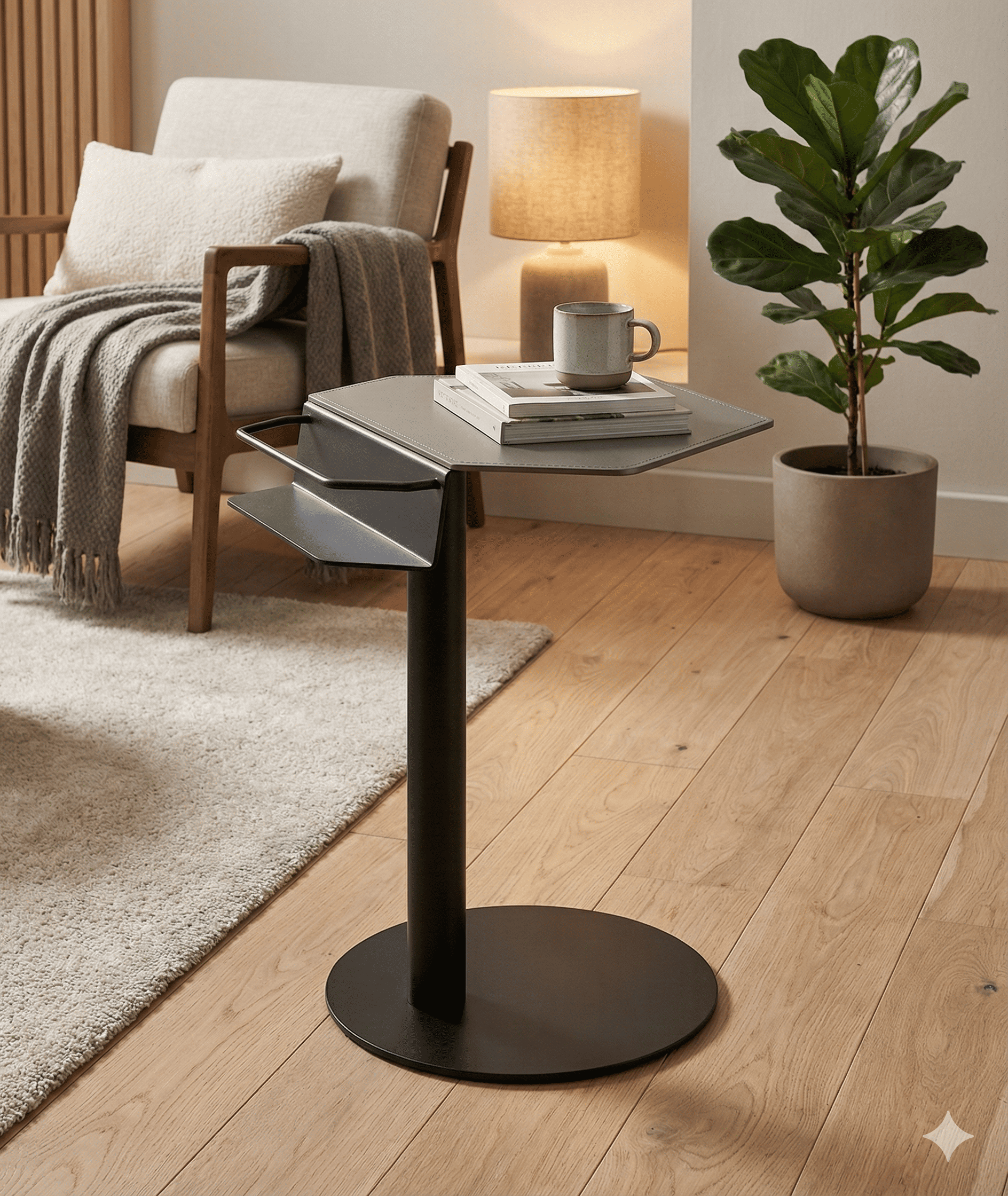 Table en cuir